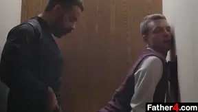 Forbidden Lust: Young Twins Bareback Fantasy with Seductive Priest – 18+