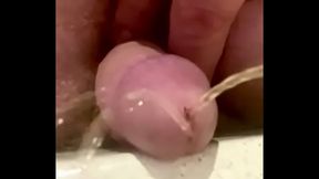 Close–Up Piss Action With Small Cock In Amateur Gay Fun