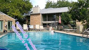 BBW Nurse Vicki and Handsome Harry in Pool Battle