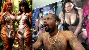 transgender furries getting hard having fun in nature, ai generated