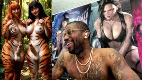 transgender furries getting hard having fun in nature, ai generated