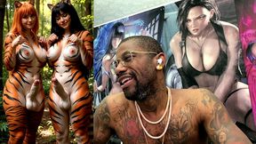 transgender furries getting hard having fun in nature, ai generated