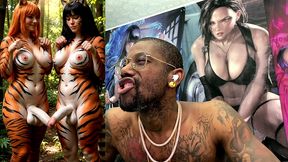 transgender furries getting hard having fun in nature, ai generated