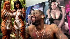 transgender furries getting hard having fun in nature, ai generated