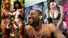 transgender furries getting hard having fun in nature, ai generated