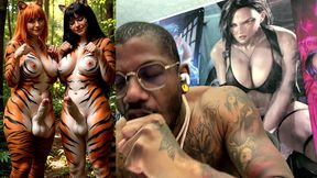 transgender furries getting hard having fun in nature, ai generated