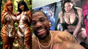 transgender furries getting hard having fun in nature, ai generated