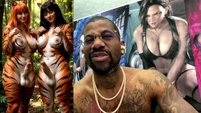 transgender furries getting hard having fun in nature, ai generated