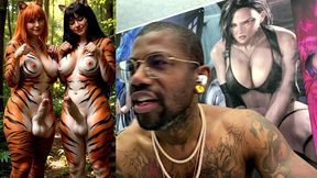 transgender furries getting hard having fun in nature, ai generated