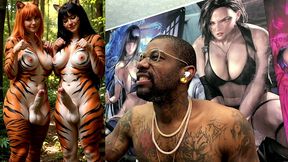 transgender furries getting hard having fun in nature, ai generated