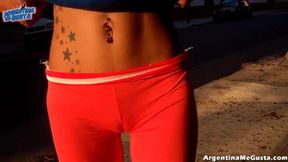Public Showdown: Cameltoe and Ass&#x1F351; Pants Without Underwear!