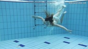 Mermaid scene with graceful Clara from Underwater Show