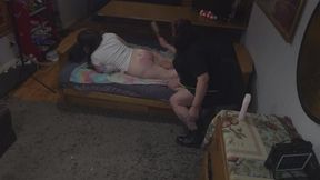 Kay Kay hairbrush spanking