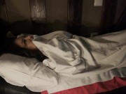 Nun Monika Fox masturbates with candles and squirts