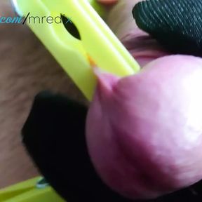 Clamp on cock and balls POV Mistress Redix