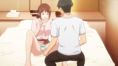 Hot anime babe gets her big tits fondled & creampied by her coworker