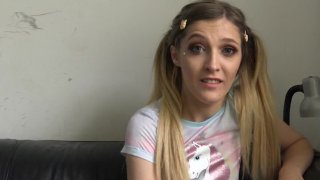 Cute Blonde Teen Tries Some Bondage