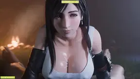 Final Fantasy VII FF7 - Tifa Hitsuki Homage WM (No sound) By LazyProcrast Animation 3D Hentai