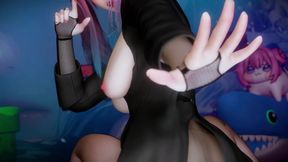 3D cute Asian stripper naked her perfect boobs got her wet pussy fucked so hard