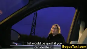 Blonde euro pussy fucks doggystyle outside