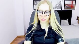 Petite small tits Belarus amateur babe on webcam solo