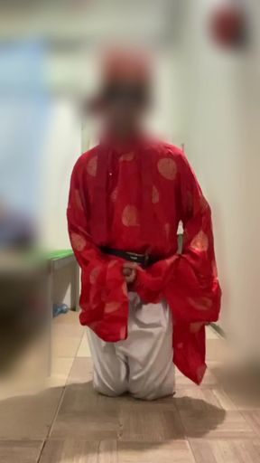 Grandpa in sacrificial suit