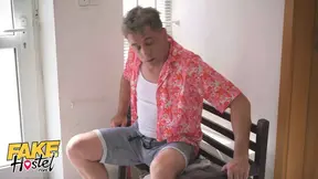 Fake Hostel, Sleepy Manager Fucks Ebony and Brunette