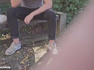 Random hetero married Man at the park accepts my suggest and tries his 1st homosexual oral sex at his lunch