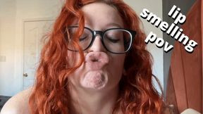 lip smelling and hair twirling gentle femdom tease and grind - HD