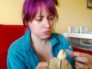A vore accident: I suddenly find you in my banana!