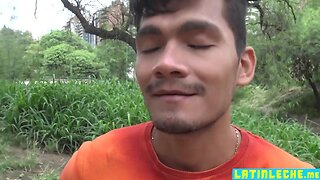 Sexy latin accepts boyz prick for cash