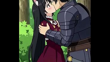 anime warrior with busty girl ai video