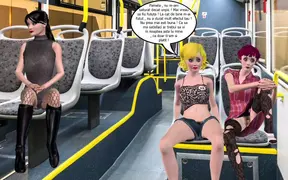 Curvy new girl joins all-female band in 3D animated session