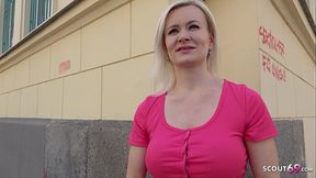 GERMAN SCOUT - BIG TITS BRACES COLLEGE GIRL LILLY PICKUP AND RAW FUCK