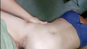 Bebe girl gets a 2 pops! Cum in mouth cum in pussy