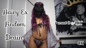 Hairy Ex Findomme Drain - Ebony Female Domination Findom 4K