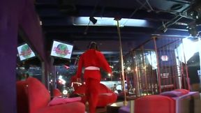 Busty bachelorette cock sucking at her party