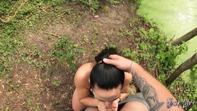 Outdoor Blowjob Near the Swamp - POV Version
