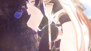 GENSHIN IMPACT - MONA X AETHER ANIMATED