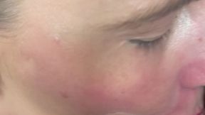 My first Facial blast. WOW. That’s a lot!!