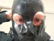Mask removal (with gag & tubes)