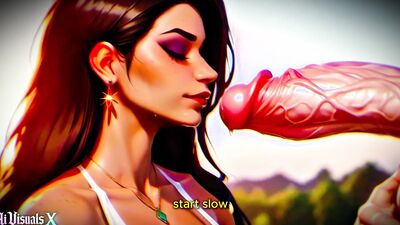 Latina Baddie Worships Big White Cock with Sensual ASMR - Interracial X Visuals