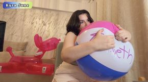 Beach Ball Popping - Inflatable Blow Fetish