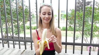 I show my teacher in the schoolyard how I am going to suck his cock