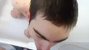 Blowjob In The Shower