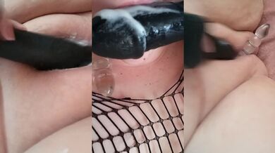 A Fat Creamy Pussy Mastrubating BBW Girl Has Her Best Orgasm Dildo Fuck