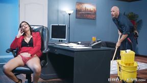”Enticing hoe Katana Kombat rides huge dick in the office”