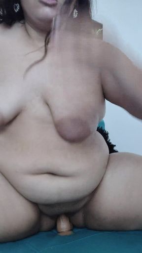 Beautiful Girl with Big Curves Touches Her Pussy Until She Cums Pt3