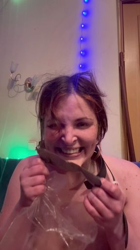 Swimcap, Plastic Bag, Duct Tape and Nose Clamp