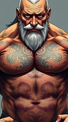 Ai Muscle and Fantasy Tatoo Men